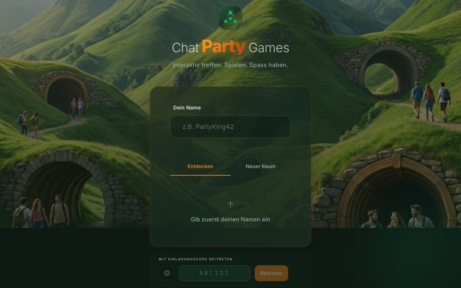 ChatPartyGames — Bildschirmansicht